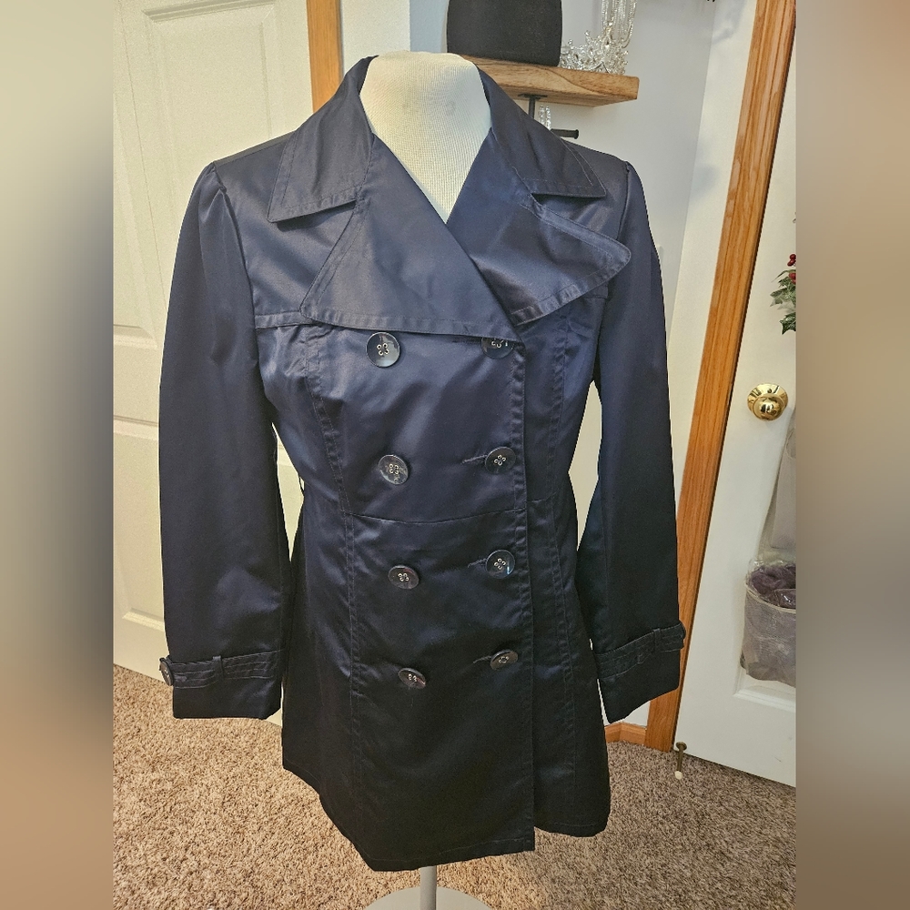 George Women's Trench coat, navy blue, size Medium
